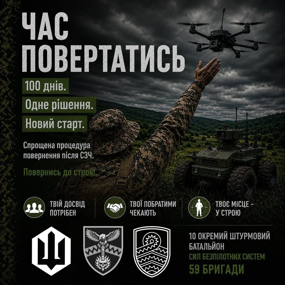 Час повертатись — спрощена процедура повернення після СЗЧ у 10 ОШБ